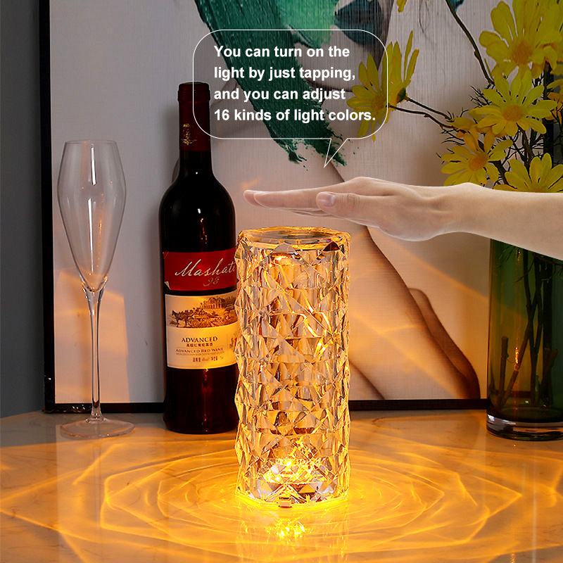 3/16 Colors Crystal Table Lamp